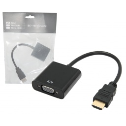 Adaptador HDMI (m) a VGA (h) con cable de audio