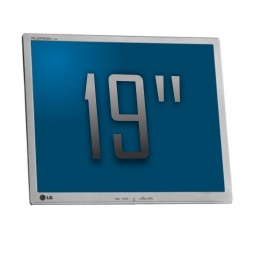 Monitor LCD 19" grado A+ negro sin base