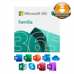 Licencia Microsoft 365 Family Win Mac 1 ao ESD