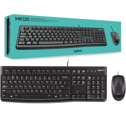 Combo Logitech MK120 teclado y mouse USB