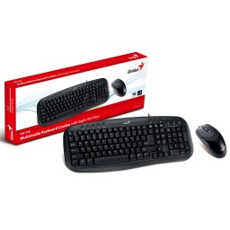 Combo teclado y mouse Multimedia Genius español USB