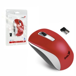 Mouse inalambrico Genius NX-7010 Blanco Rojo