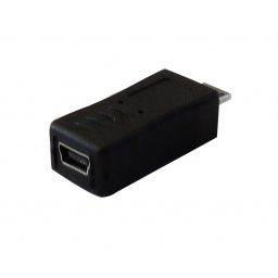 Adaptador mini USB hembra a micro USB macho