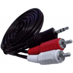 Cable audio stereo a 2 rca