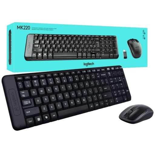 Combo Logitech MK220 teclado y mouse inalmbrico