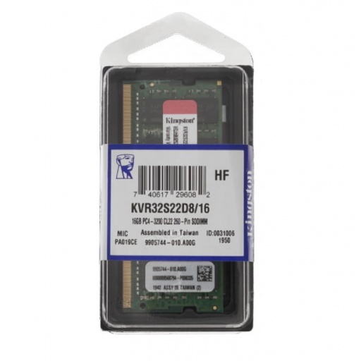 Memoria Kingston DDR4 16GB 3200Mhz sodimm