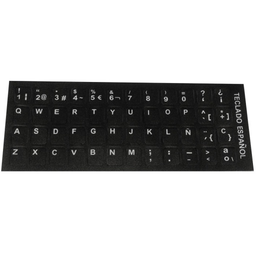 Sticker teclado espaol adhesivo