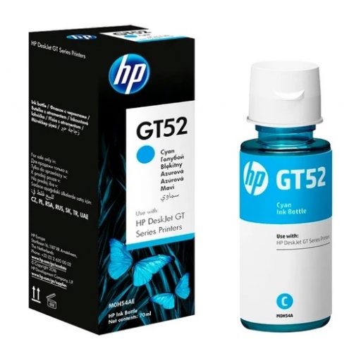 Botella Tinta HP GT52 cyan