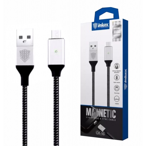 Cable Inkax MicroUSB 2.1A magntico